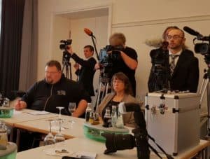 Das Interesse der Presse war groß.
